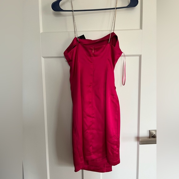Zara Satin Effect Dress with Rhinestone Straps - NEW WITH TAGS❤️ - Picture 8 of 10